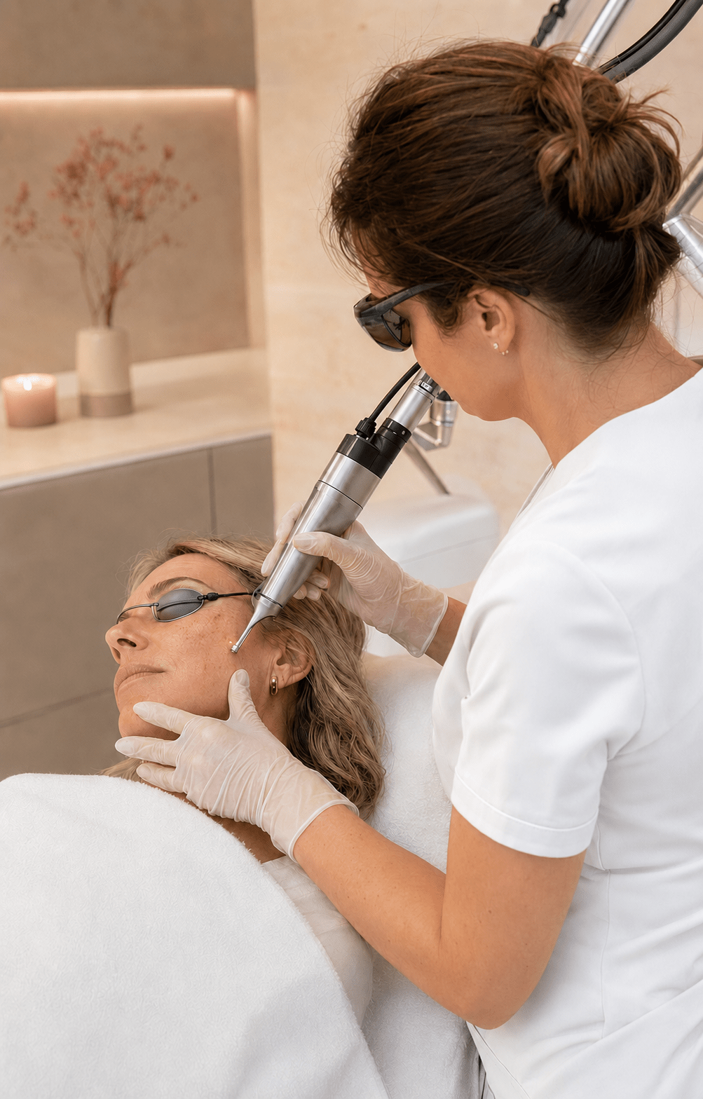 Beoordeling van acne-littekens voor een PICO-laserbehandeling bij Bellani in Heerhugowaard
